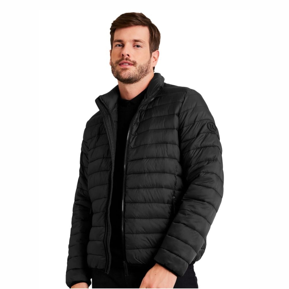 Jaqueta Nylon Puffer Downtown Tag Preta-CDJQT